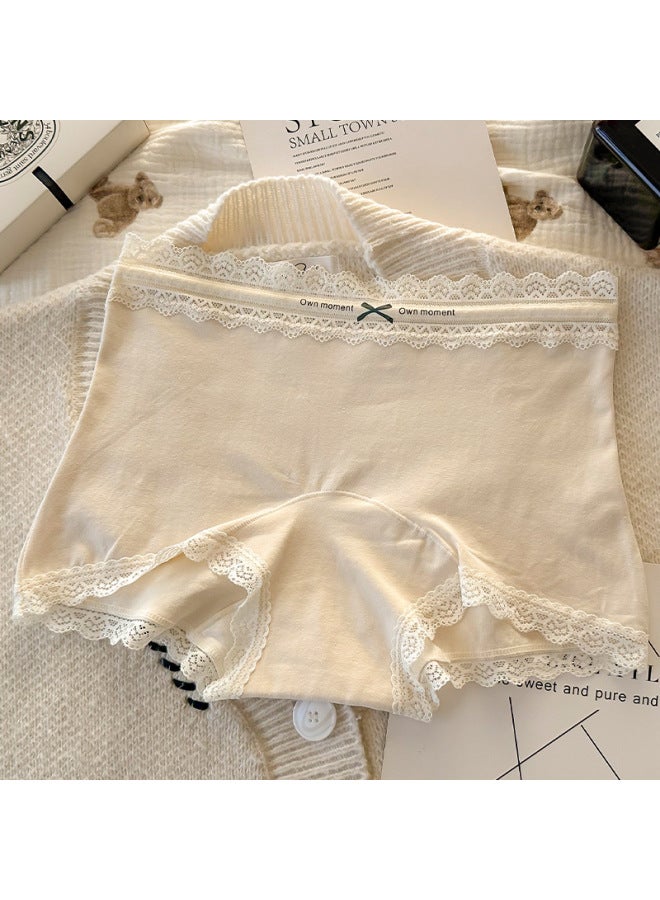 Retro Boxer Briefs For Women, Category A Pure Cotton Women's Underwear 10a Antibacterial Extended And Widened Cotton Bottom Crotch Girls' Underwear