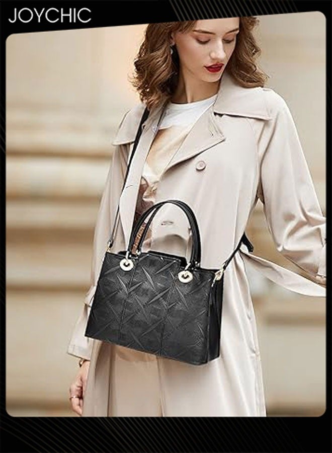 Joychic حقائب يد نسائية بسعة كبيرة حقيبة يد علوية من جلد PU مقاومة للماء حقيبة كتف للسيدات حقيبة عمل - Image 1