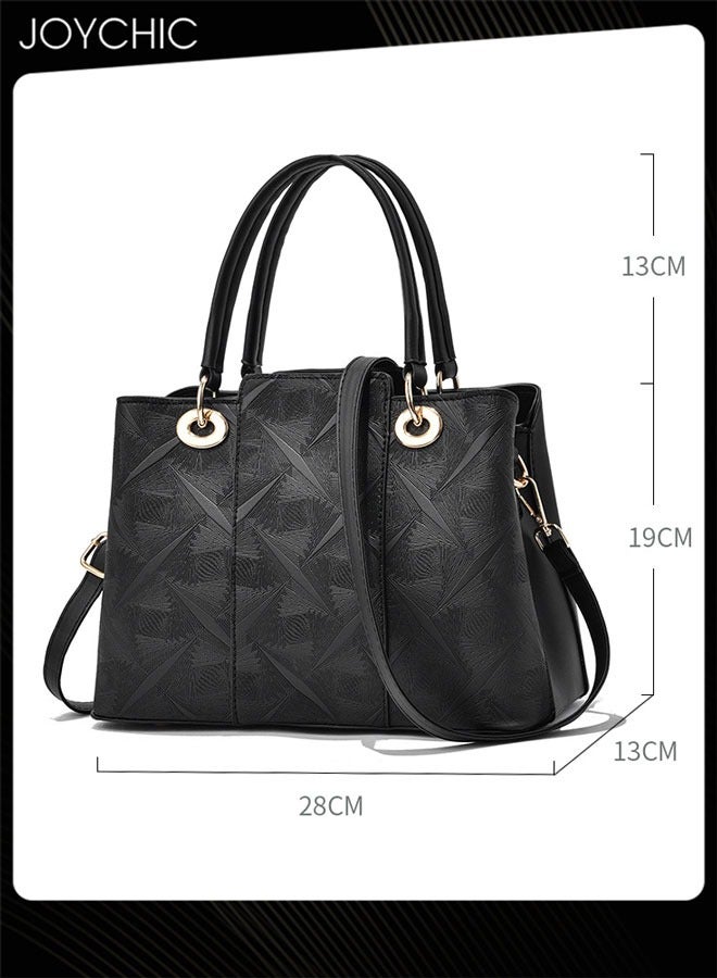 Joychic حقائب يد نسائية بسعة كبيرة حقيبة يد علوية من جلد PU مقاومة للماء حقيبة كتف للسيدات حقيبة عمل - Image 4