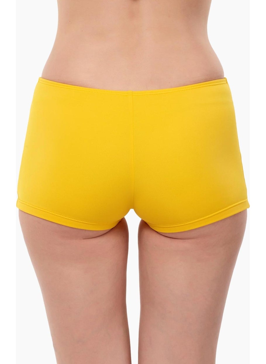 Ayyıldız - 63010 Yellow Boxer Bikini Bottom - Image 1