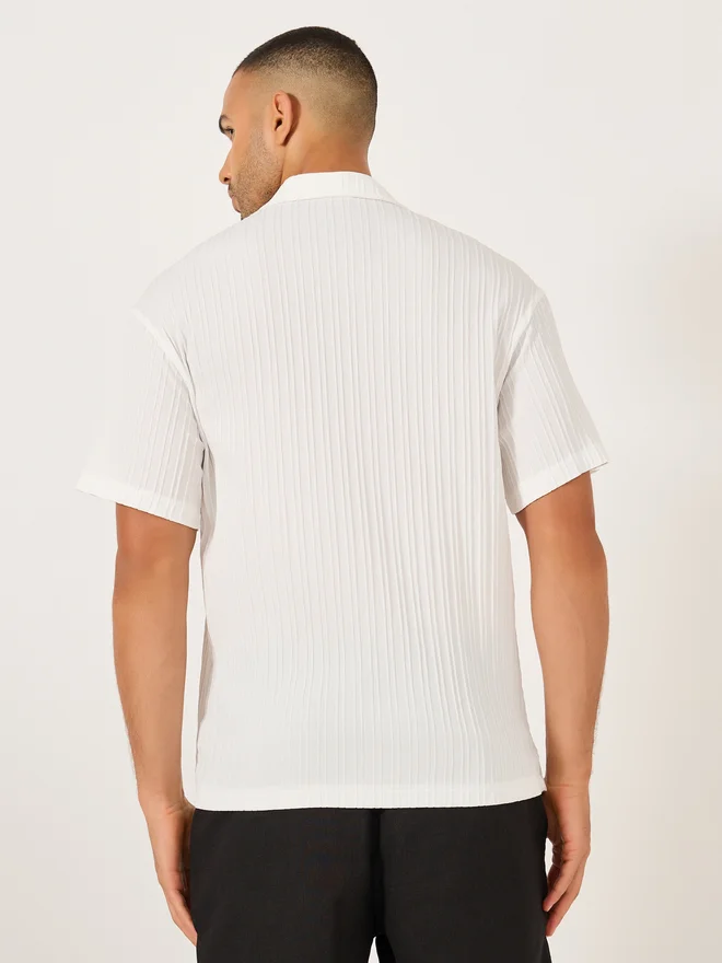 Take Two Take Two Solid Short Sleeve Camp Collar Regular Fit Shirt