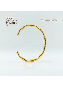 Bamboo Bangle | Stainless Steel | Gold Plated - pzsku/ZE529A5F6622937986577Z/45/_/1736408530/87425a11-a154-4fd1-a215-4287f8ae6b74