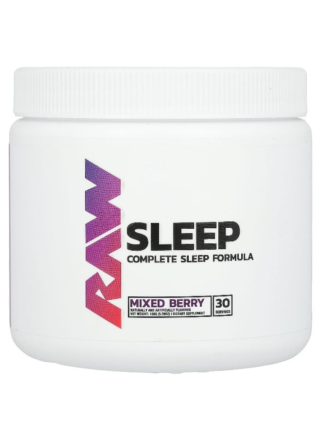 Raw Nutrition Raw Nutrition, Sleep, Mixed Berry, 5.29 oz (150 g)  - Image 1