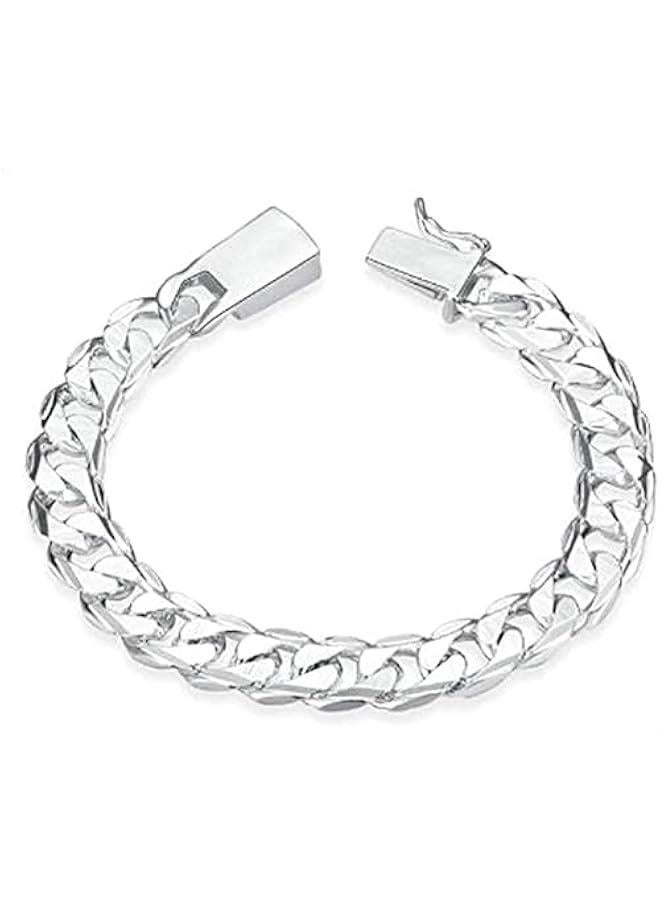 New fashion bracelet 10mm width alloy men's bracelet suitable for students 