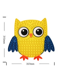 Prime by javaudan Prime Push Pop Bubble Fidge Sensory Toy  Non-Toxic Stress Relieve Silicone Squeeze Push Pop Bubble Sensory Fidget Squishy Toy Pop It Fidget Toy, Big Size Owl Simple Dimple Sensory bBubble  - Image 2