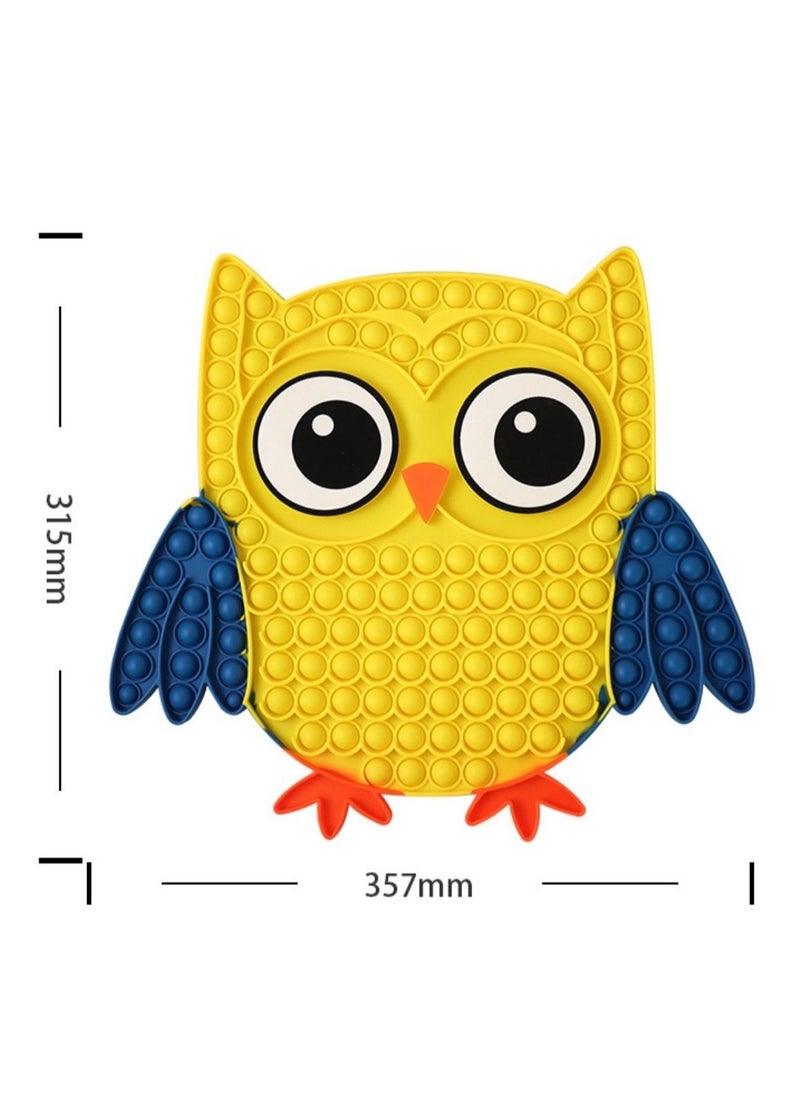 Prime by javaudan Prime Push Pop Bubble Fidge Sensory Toy  Non-Toxic Stress Relieve Silicone Squeeze Push Pop Bubble Sensory Fidget Squishy Toy Pop It Fidget Toy, Big Size Owl Simple Dimple Sensory bBubble  - Image 2