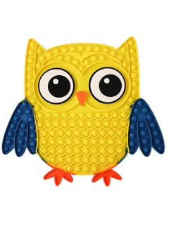 Prime by javaudan Prime Push Pop Bubble Fidge Sensory Toy  Non-Toxic Stress Relieve Silicone Squeeze Push Pop Bubble Sensory Fidget Squishy Toy Pop It Fidget Toy, Big Size Owl Simple Dimple Sensory bBubble  - Image 1