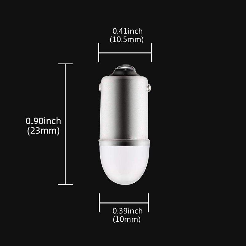GLL BA9S LED Light Bulbs for Car License Plate - Pack of 10 - Image 2