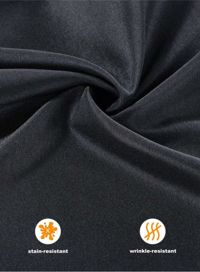cieltown Polyester Cloth Napkins 1-Dozen (17 x 17-Inch, Black) - Image 3