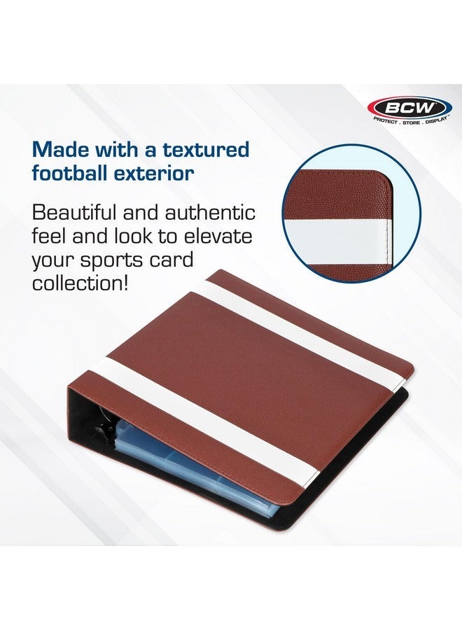 BCW 3-inch Sports Collectors Album - Football | Storage for Over 800 Cards | Ideal for Organizing Baseball, Football, Basketball Trading Cards | Aesthetic Display for Sports Memorabilia Enthusiasts - Image 2