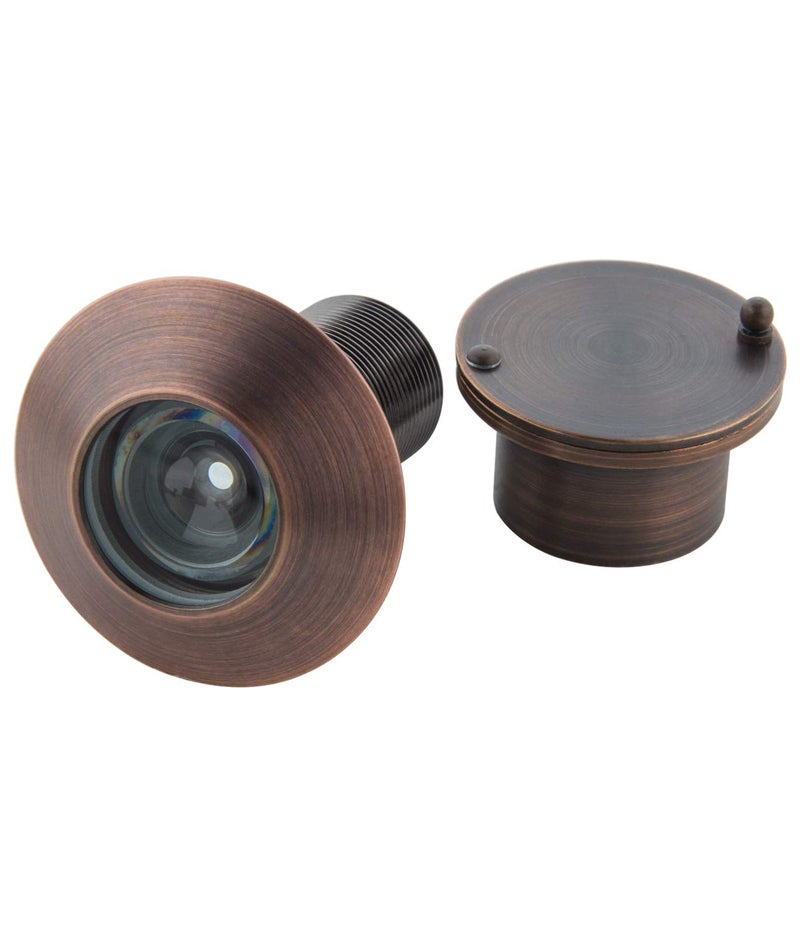 Earl Diamond - Solid Brass Door Peep Holes for Front Door, 220-Degree Door Viewer Peephole with Heavy Duty Rotating Privacy Peephole Cover for 1-21/32" to 2-1/8" Thick Door (Brushed Oil Rubbed Bronze) - Image 5