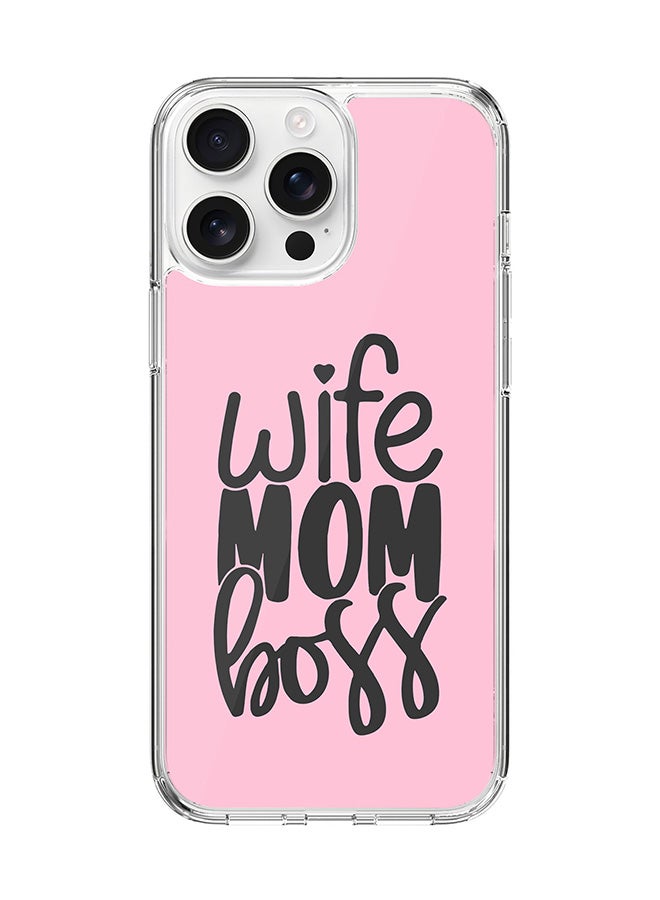 Stylizedd غطاء آيفون 16 برو ماكس [متوافق مع MagSafe] غطاء مغناطيسي رقيق شفاف - زوجة أم رئيسة - Image 1