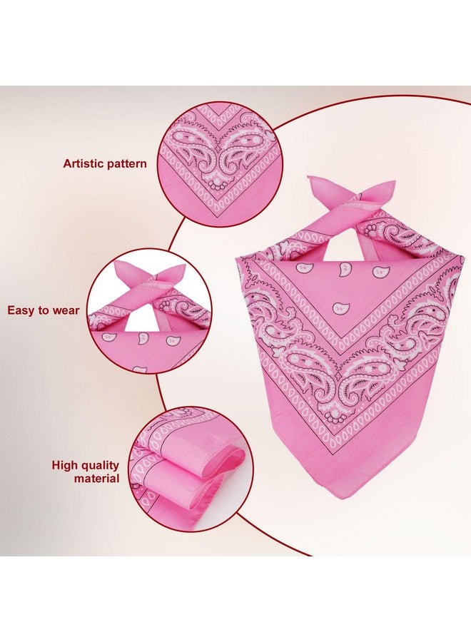PEUTIER Pet Cowboy Costume, Dog Cowboy Costume Dog Cowboy Hat & Dog Bandana Scarf Dog Halloween Costumes Outfit Accessories for Small Cats Dogs Pets (Pink)  - Image 4