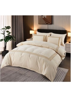MMM HOME MMM HOME Embroidered 6pcs Super King/King/Single size High Cotton Hotel Master Quality Bedding Set Duvet Cover/Bedsheet/Pillow covers set  - Image 2