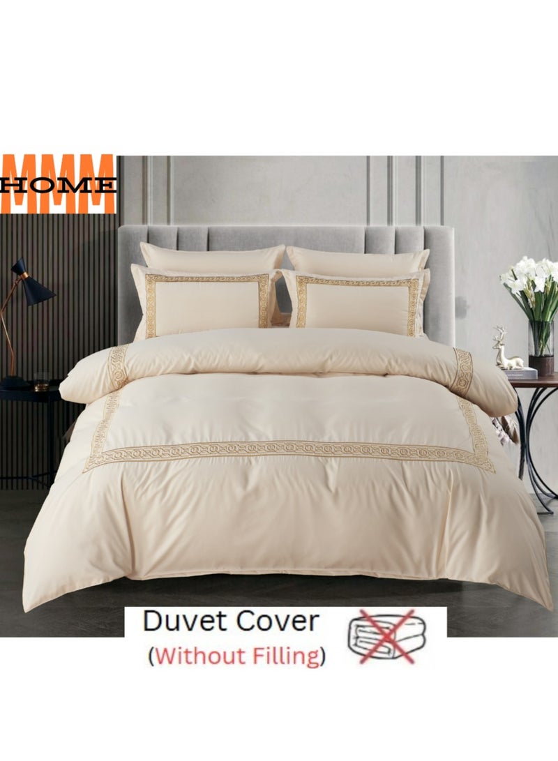MMM HOME MMM HOME Embroidered 6pcs Super King/King/Single size High Cotton Hotel Master Quality Bedding Set Duvet Cover/Bedsheet/Pillow covers set  - Image 4