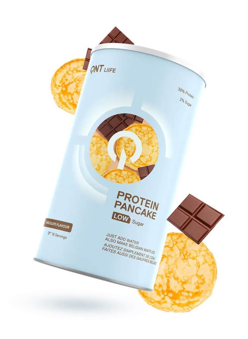 QNT Life, Protein Pancake Low Sugar, Chocolate, 16 Servings, 500g - Image 1