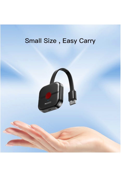 Wireless HDMI Display Dongle Adapter, Plug & Play 4K HD DISPLAY 1080P/60Hz, 2.4  Streaming from Laptop,Smartphone to HDTV, Monitor, Projector,Supports iOS, Android,Windows,Mac OS