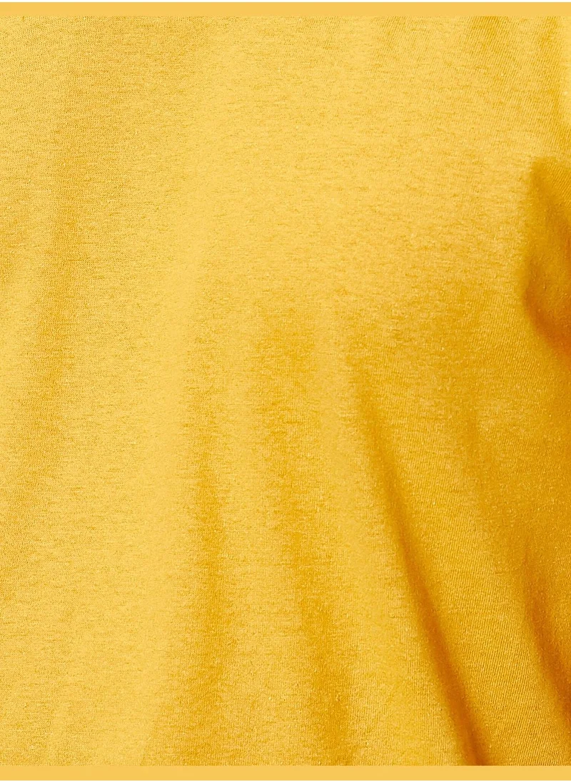 كوتون Short Sleeve V Neck Basic T-Shirt