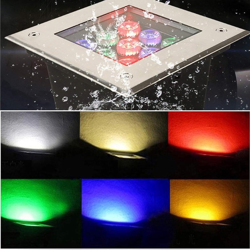 4 Pack LED Underground Lights, 85-265V Landscape Path Lighting, IP67 Waterproof, In-ground Well Lights, Decorative Spotlight - Image 3