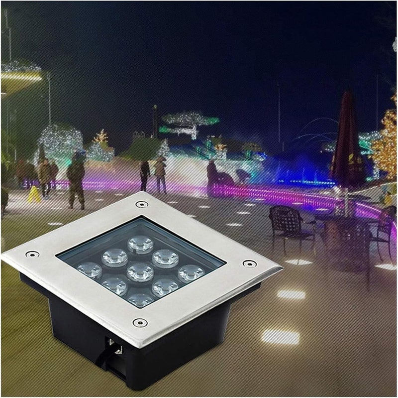 4 Pack LED Underground Lights, 85-265V Landscape Path Lighting, IP67 Waterproof, In-ground Well Lights, Decorative Spotlight - Image 1