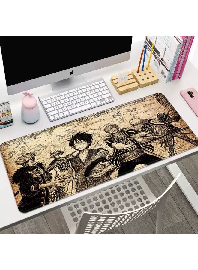 FONE Large Non-Slip Mouse Pad (800x300x3 mm), One Piece Anime Design, Thick Rubber Base with Stitched Edges, Compatible with Mouse and Keyboard, Ideal for Gaming, Home, and Office. - Image 5