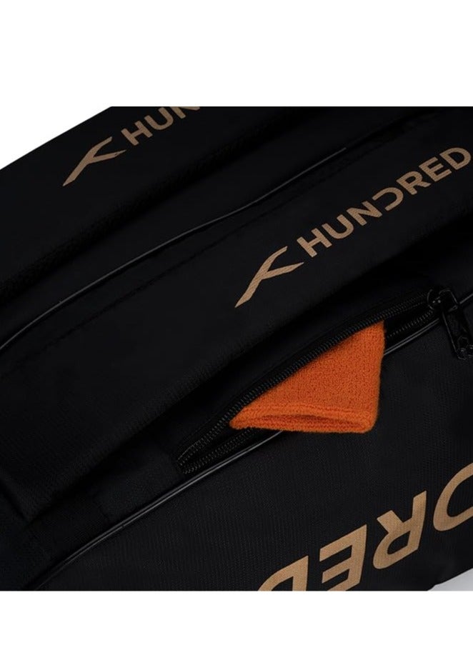 هندرد حقيبة أدوات تنس الريشة Cosmogear | كبيرة، بوليستر | سحاب مزدوج | حقيبة بجيب أمامي بسحاب | أحزمة ظهر مبطنة | مقبض سهل الحمل | رياضات المضارب - Image 4