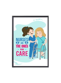 PRINTSHOP4ME Nurse Day Photo Frames-A4 Size Portrait White Frame Inspirational Designs Printed-Nursing Quotes Poster For Appreciation Gift And Thank You Gift-Nurse Gift Idea For Student Graduation  - Image 1