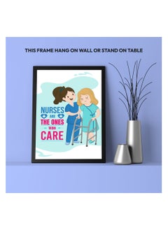 PRINTSHOP4ME Nurse Day Photo Frames-A4 Size Portrait White Frame Inspirational Designs Printed-Nursing Quotes Poster For Appreciation Gift And Thank You Gift-Nurse Gift Idea For Student Graduation  - Image 4