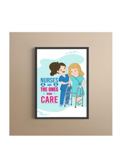 PRINTSHOP4ME Nurse Day Photo Frames-A4 Size Portrait White Frame Inspirational Designs Printed-Nursing Quotes Poster For Appreciation Gift And Thank You Gift-Nurse Gift Idea For Student Graduation  - Image 5