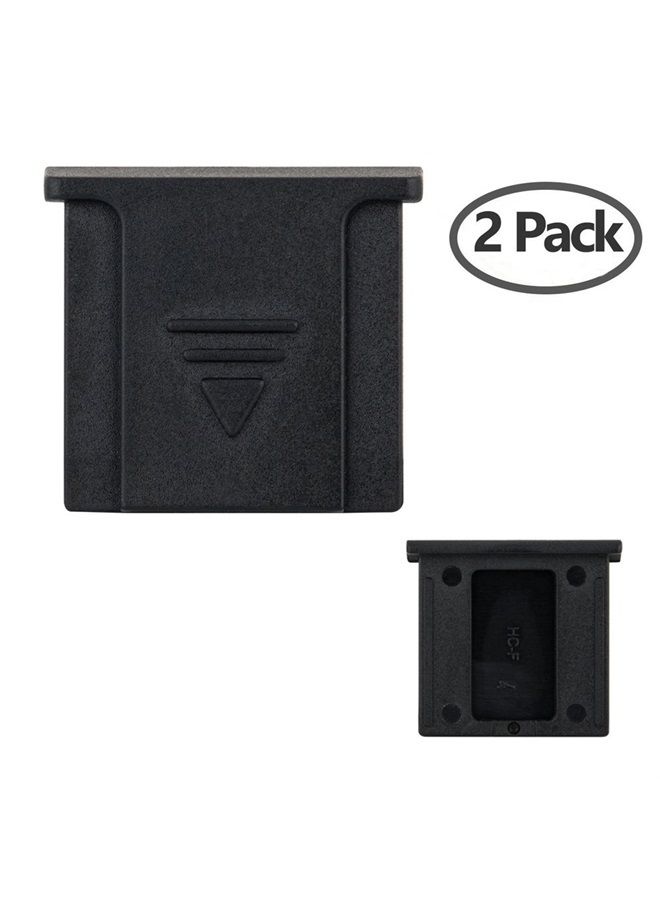 JJC 2 PCS Camera Hot Shoe Cover Cap Protector for Fujifilm Fuji X-T5 X-T4 X-T3 X-T30 II X-T20 X-S10 X-PRO3 X-PRO2 X-E4 X-E3 X100V X100S X-T200 X-T100 X-A10 X-A5 X-H1 GFX100 GFX50S-Black - Image 2