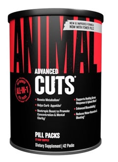 UNIVERSAL NUTRITION Animal Cuts Fat Burner and Weight Loss Management Supplement for Men and Women, Pack of 42  - Image 1