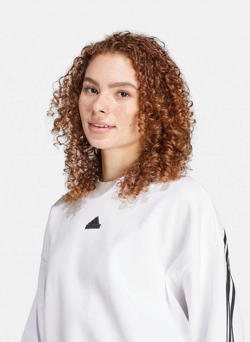 Adidas Future Icons Three Stripes Sweatshirt - Image 5