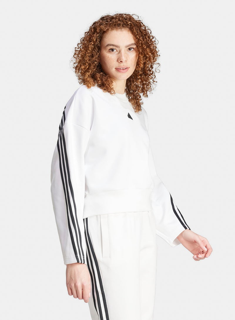 Adidas Future Icons Three Stripes Sweatshirt - Image 4