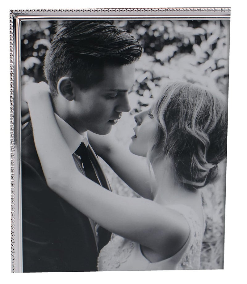 LEADEX Vertical Horizontal Combo- Double 4 by 6 Inch Metal Folding Picture Frames-(1 Landscape and 1 Portrait Style) (Silver) - Image 3