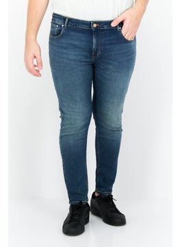 Asos Design Men Skinny Fit Washed Stretchable Jeans, Navy  - Image 1