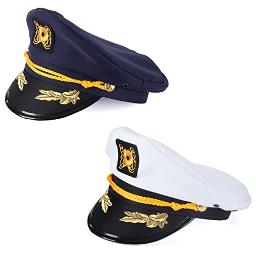 Tigerdoe Mini Hat Headbands - Yacht Captain Costume Headbands (2 Pack) - Image 1