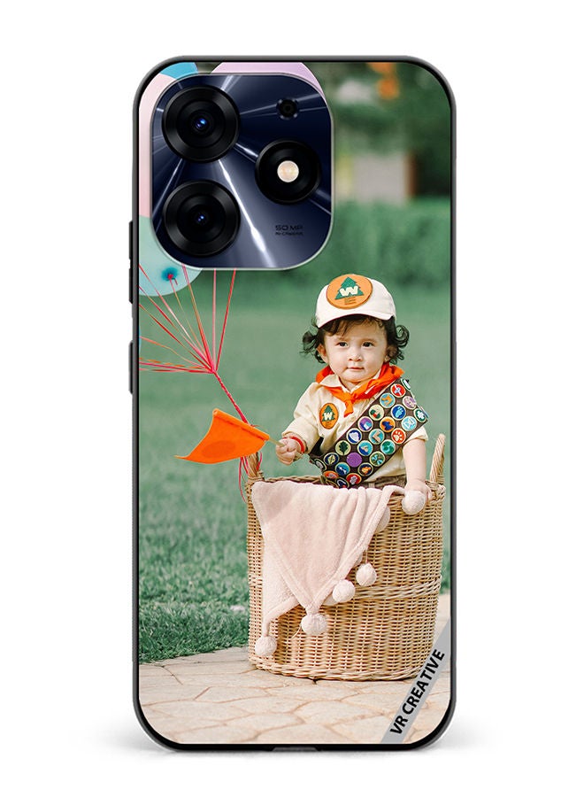 VR CREATIVE غطاء حماية واقٍ لهاتف Tecno Spark 10 Pro Boy بتصميم سلة متعدد الألوان - Image 1