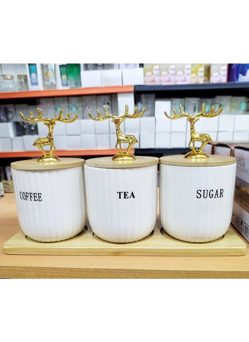 Generic - Multi-purpose  jar set – perfect for storing spices like salt, pepper, chili, or dry items like tea, coffee, and sugar. - Image 1