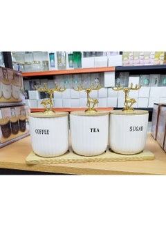Generic Multi-purpose  jar set – perfect for storing spices like salt, pepper, chili, or dry items like tea, coffee, and sugar.  - Image 1