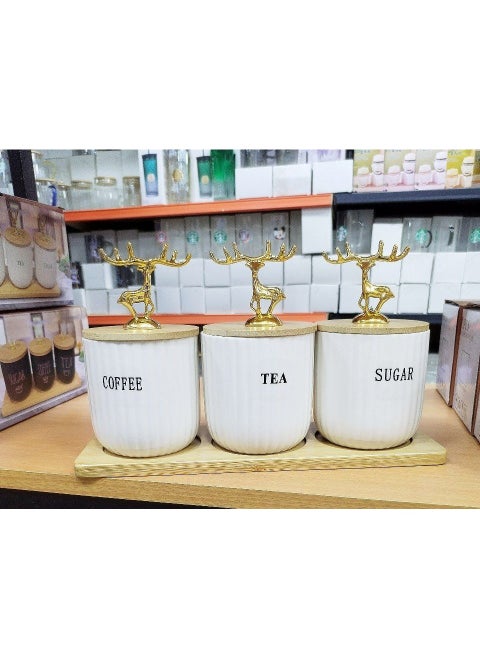 Multi-purpose  jar set – perfect for storing spices like salt, pepper, chili, or dry items like tea, coffee, and sugar.