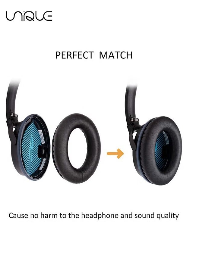 Unique Replacement Ear Cushion Kit for BOSE QC35 QC2 QC2 QC15 AE2 AE2i AE2w SoundLink II SoundTrue, Sponge Case Ear Cushion Replacement  - Image 3