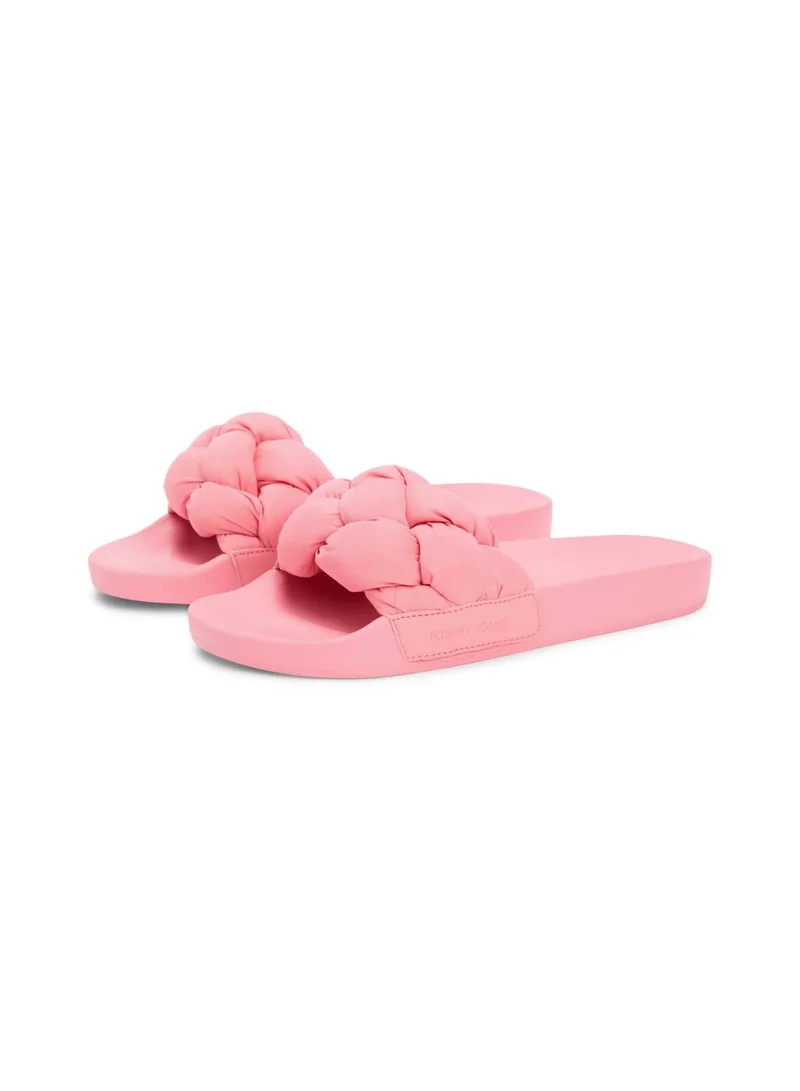 Tommy Jeans Embossed Braided Strap Slides