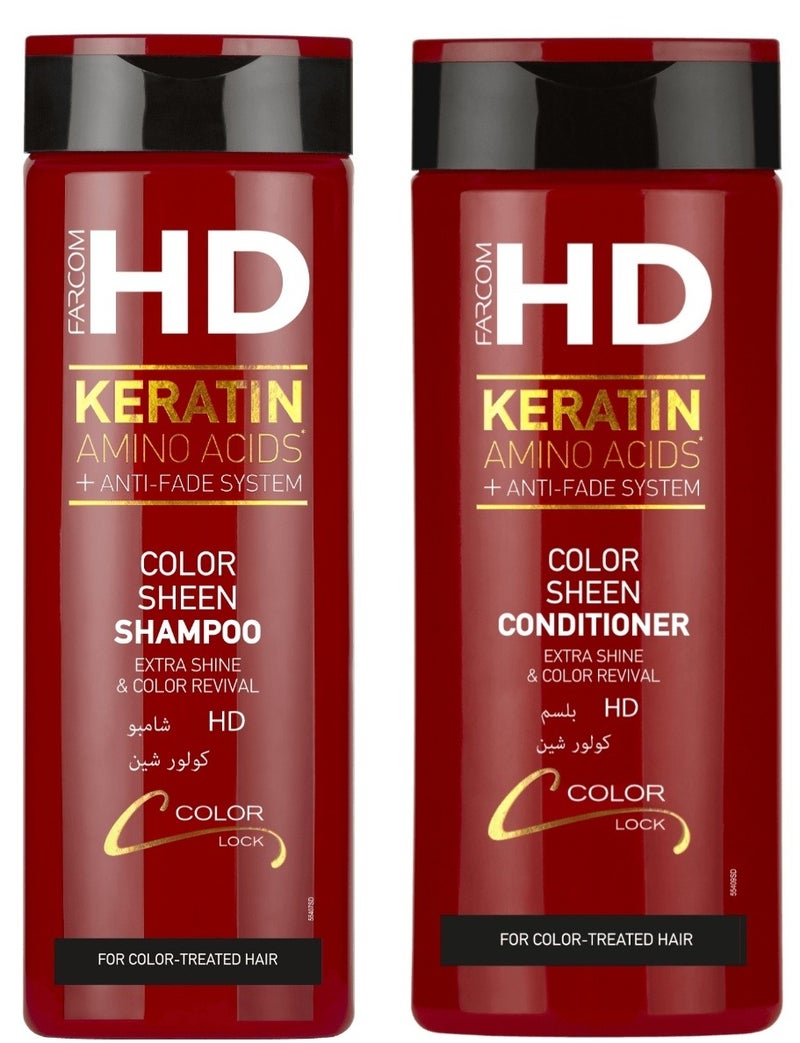 2-Pices Set(Shampoo Color Sheen 400ml&Conditioner Color Sheen330ml)