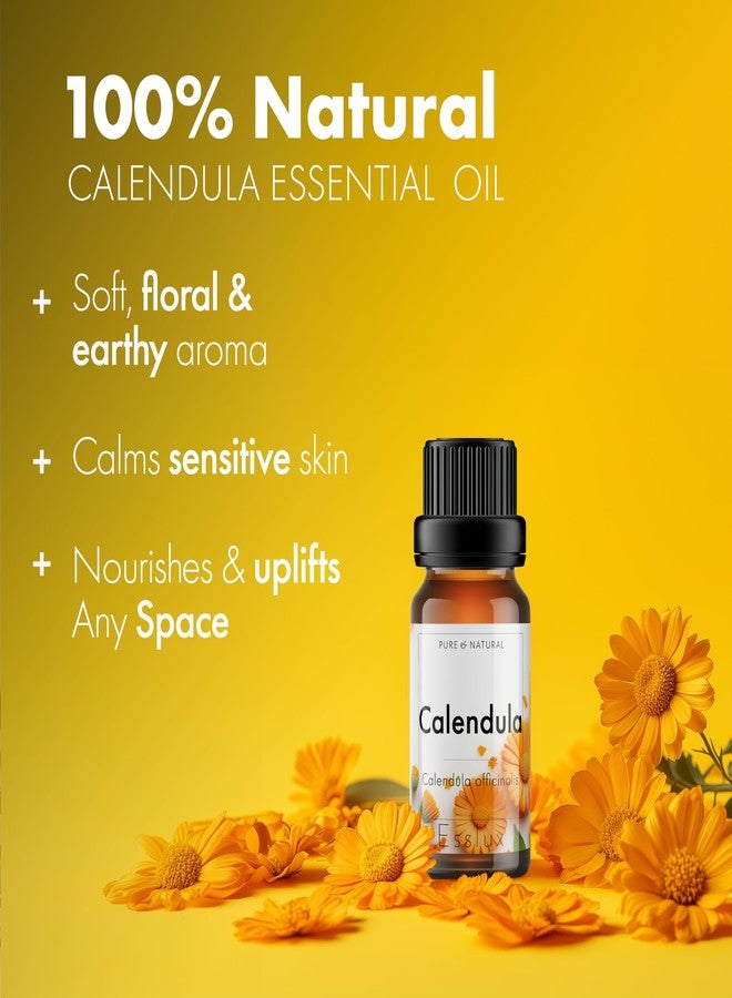 Esslux Calendula Essential Oil - 100% Pure Natural Calendula Oil for Skin Care & Aromatherapy | Soothing & Nourishing Oil for Diffuser, Massage & DIY Projects - Therapeutic Grade - 10 ML - Image 2
