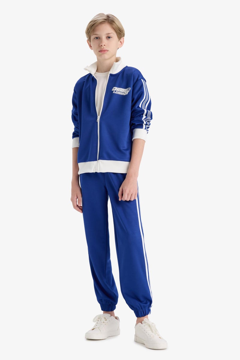 ديفاكتو بنطلون سويت بانتس جوجر اولادي قصة عادية وخصر مطاطي أزرق فاقع - Image 3