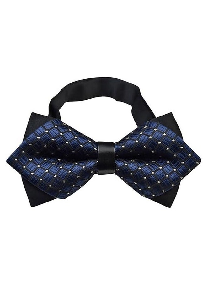 Generic - Pre-Tied Bow Tie Satin Solid Bowtie Adjustable Tuxedo Bowties for Men and Boys - Image 1