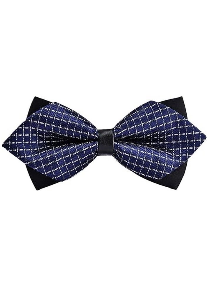 Generic - Pre-Tied Bow Tie Satin Solid Bowtie Adjustable Tuxedo Bowties for Men and Boys - Image 1