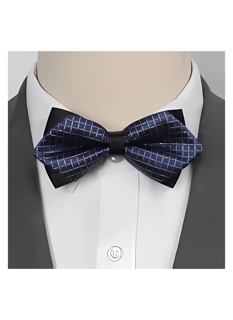Generic - Pre-Tied Bow Tie Satin Solid Bowtie Adjustable Tuxedo Bowties for Men and Boys - Image 1