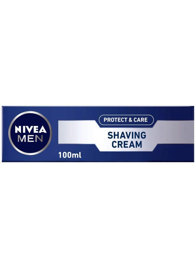 NIVEA MEN كريم حلاقة، حماية ورعاية بالصبار، 100 مل - Image 1