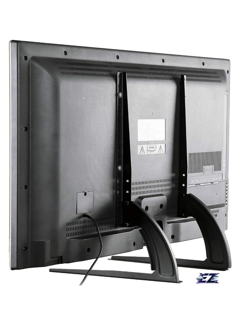 ELTRAZONE Universal Table Top TV Stand Base/Legs for Most 32 37 40 42 47 50 55 LCD LED Plasma Flat Screen TVs, Height Adjustable Replacement Stand, Holds up to 88 lbs, Max VESA 800x400 mm - Image 1